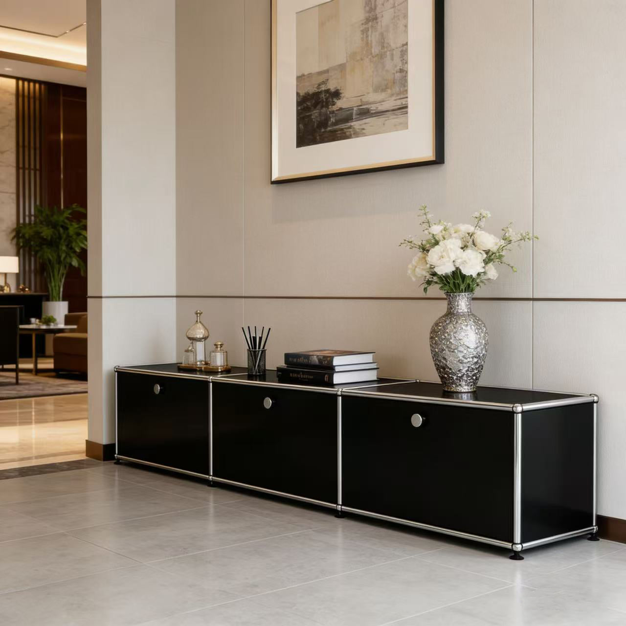 USM Bedside Table Storage Cabinet Replica