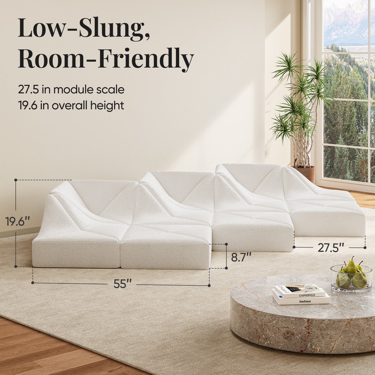 Dune Sofa – Modern Curved Lounge Sofa for Contemporary Living Spaces