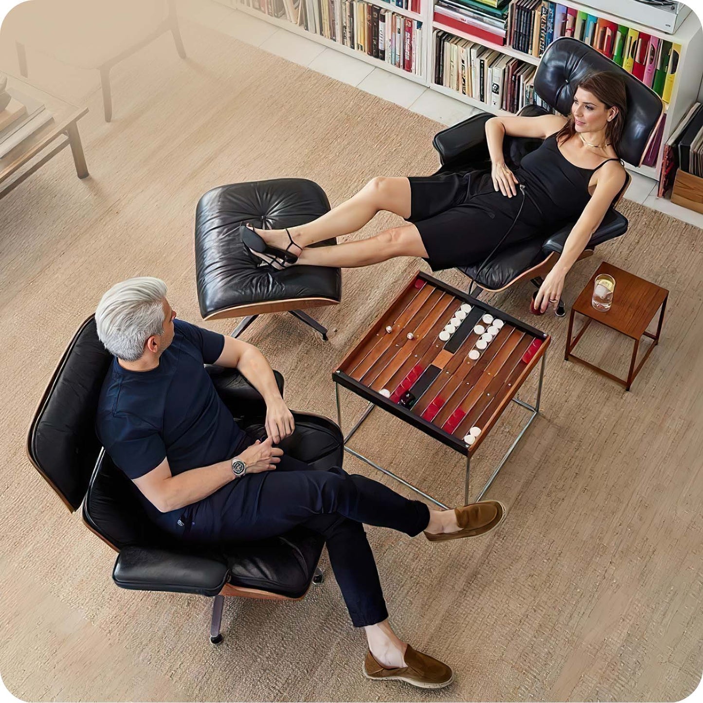 Top Grain Leather Eames Lounge Chair With Ottoman replica (Premier Tall Version 2026)