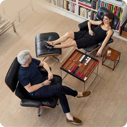 Top Grain Leather Eames Lounge Chair With Ottoman replica (Premier Tall Version 2026)