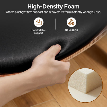 Shell Chair Black Leather by Hans Wegner | FHSLIFE