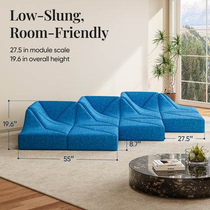 Dune Sofa – Modern Curved Lounge Sofa for Contemporary Living Spaces