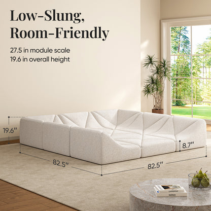 Dune Sofa – Modern Curved Lounge Sofa for Contemporary Living Spaces