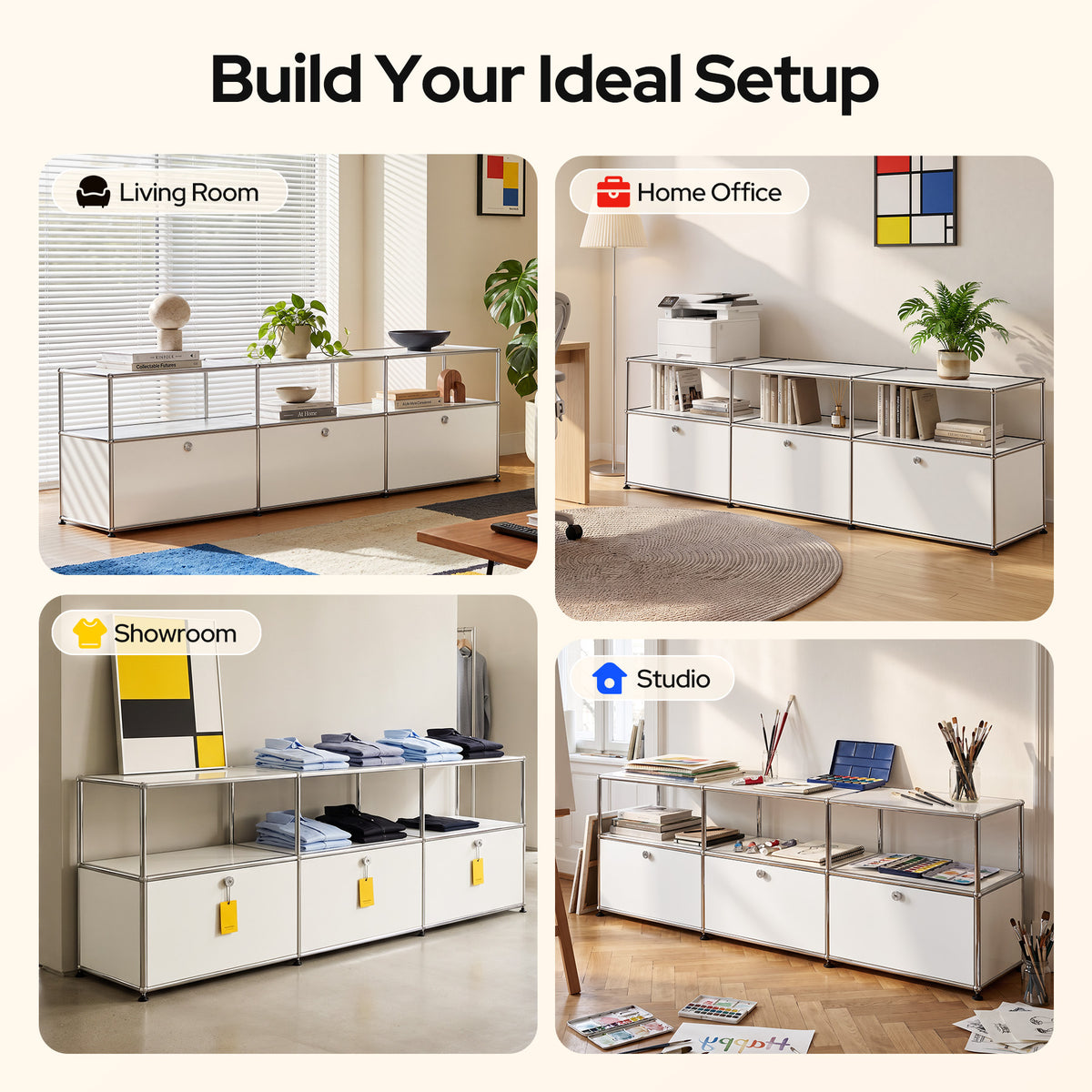 USM Haller Credenza C2A Replica & Dupe | Built-In Cable Management