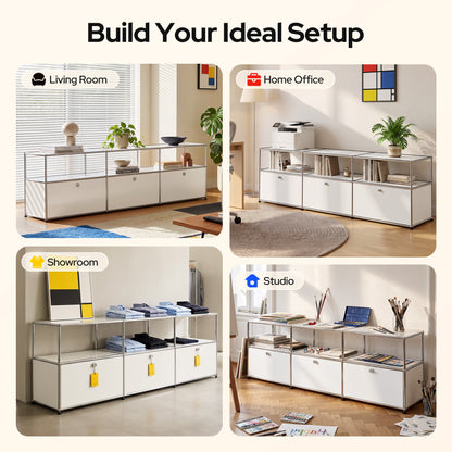 USM Haller Credenza C2A Replica & Dupe | Built-In Cable Management