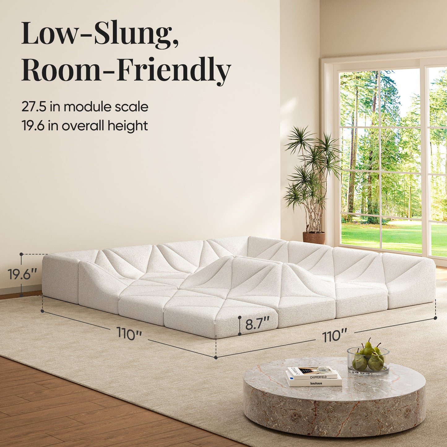 Dune Sofa – Modern Curved Lounge Sofa for Contemporary Living Spaces