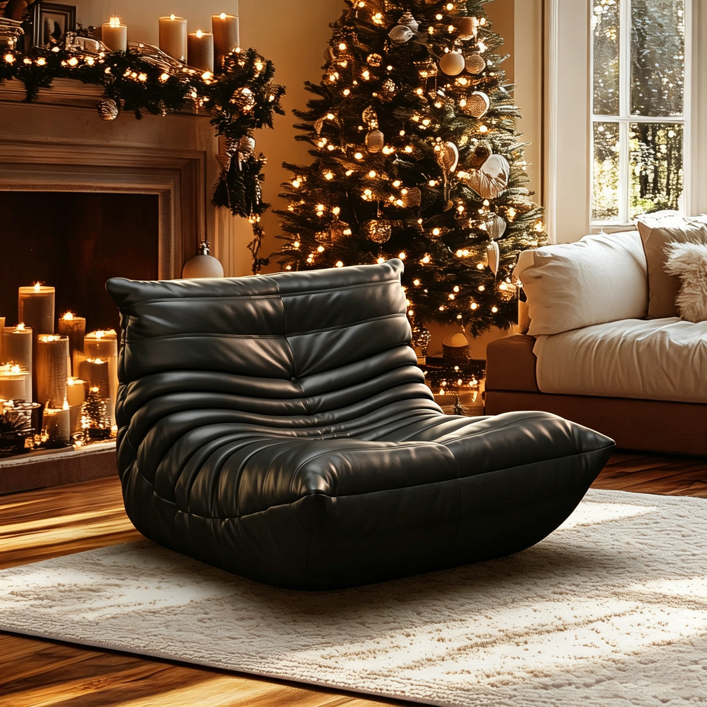 Fireside Lounge Chair Inspired by Michel Ducaroy