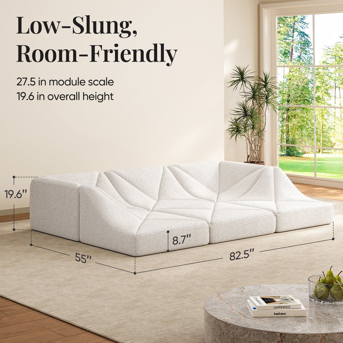 Dune Sofa – Modern Curved Lounge Sofa for Contemporary Living Spaces