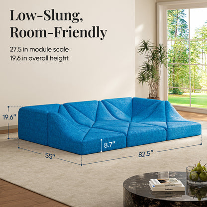 Dune Sofa – Modern Curved Lounge Sofa for Contemporary Living Spaces