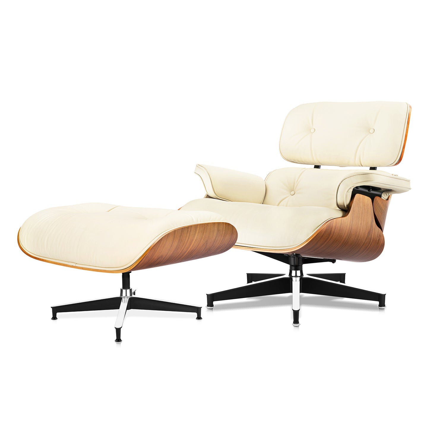 Top Grain Leather Eames Lounge Chair With Ottoman replica (Premier Tall Version) | FHSLIFE