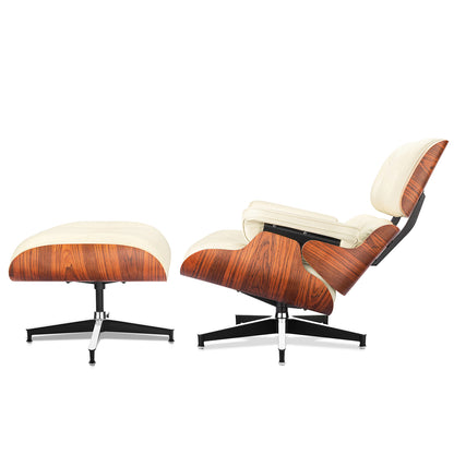 Top Grain Leather Eames Lounge Chair With Ottoman replica (Premier Tall Version) | FHSLIFE