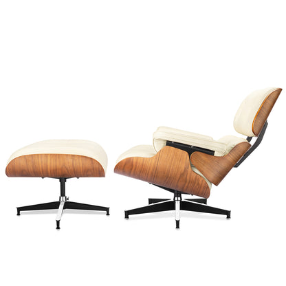 Top Grain Leather Eames Lounge Chair With Ottoman replica (Premier Tall Version) | FHSLIFE
