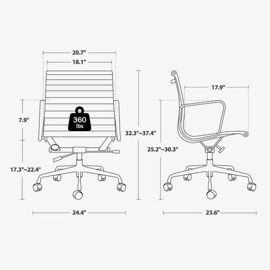 Eames Aluminum Office Executive Group Chair Replica | FHSLIFE