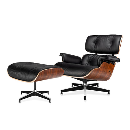 Top Grain Leather Eames Lounge Chair With Ottoman replica (Premier Tall Version) | FHSLIFE