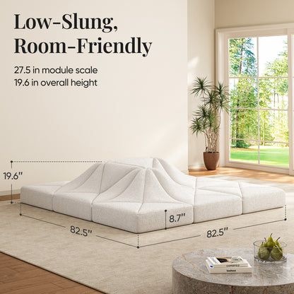 Dune Sofa – Modern Curved Lounge Sofa for Contemporary Living Spaces