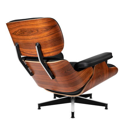 Replica Top Grain Leather Eames Lounge Chair With Ottoman (Premier Tall Version)
