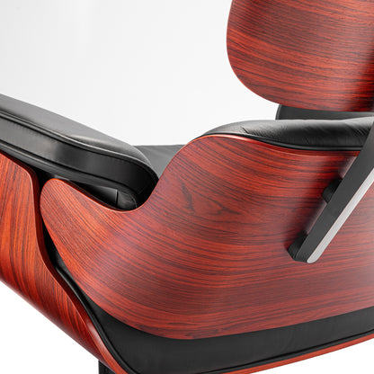 Replica Top Grain Leather Eames Lounge Chair With Ottoman (Premier Tall Version)