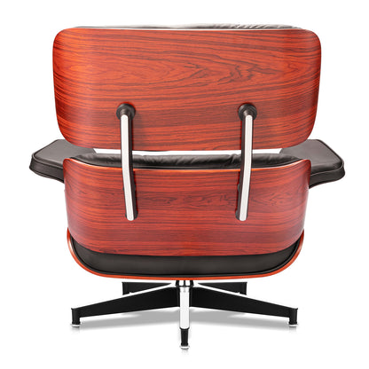 Replica Top Grain Leather Eames Lounge Chair With Ottoman (Premier Tall Version)