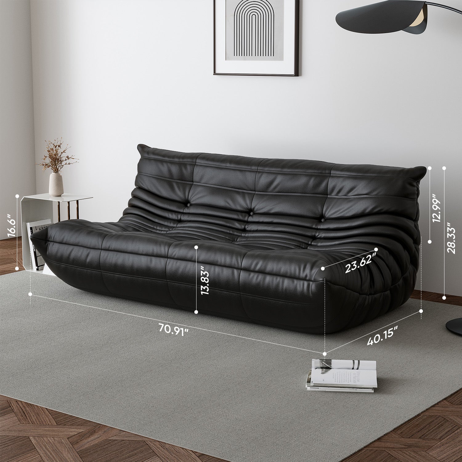 Ligne Roset Togo Sofa Replica – Multi-Seat Microfiber Leather
