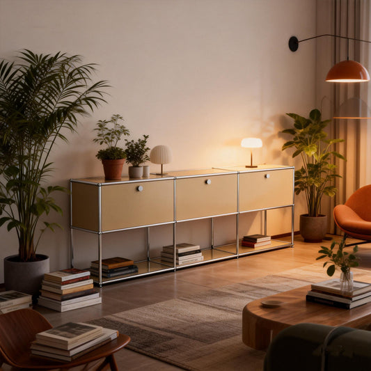 Modular Storage Cabinet Credenza F2 Inspired by USM Haller | FHSLIFE