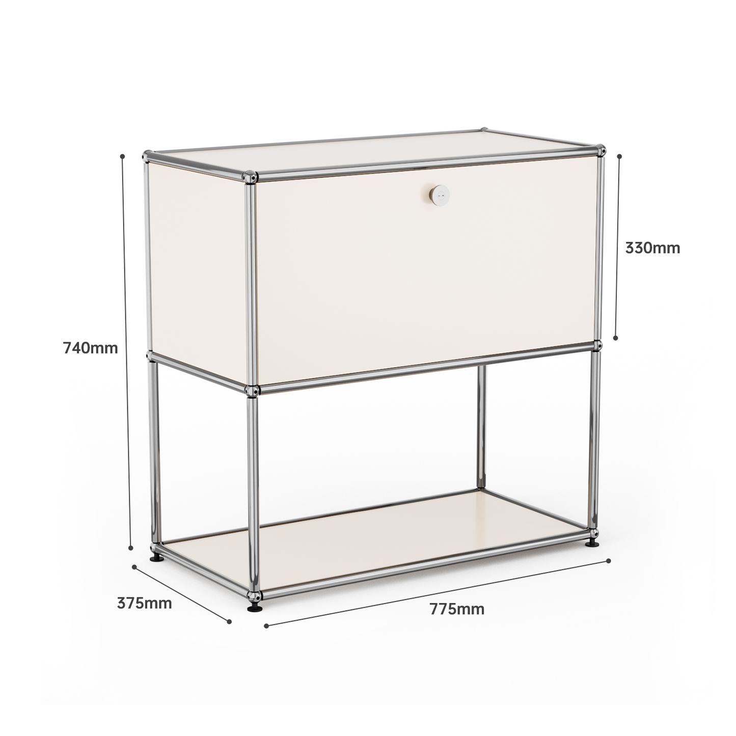 USM Haller P2 Bedside Table Storage Cabinet Replica
