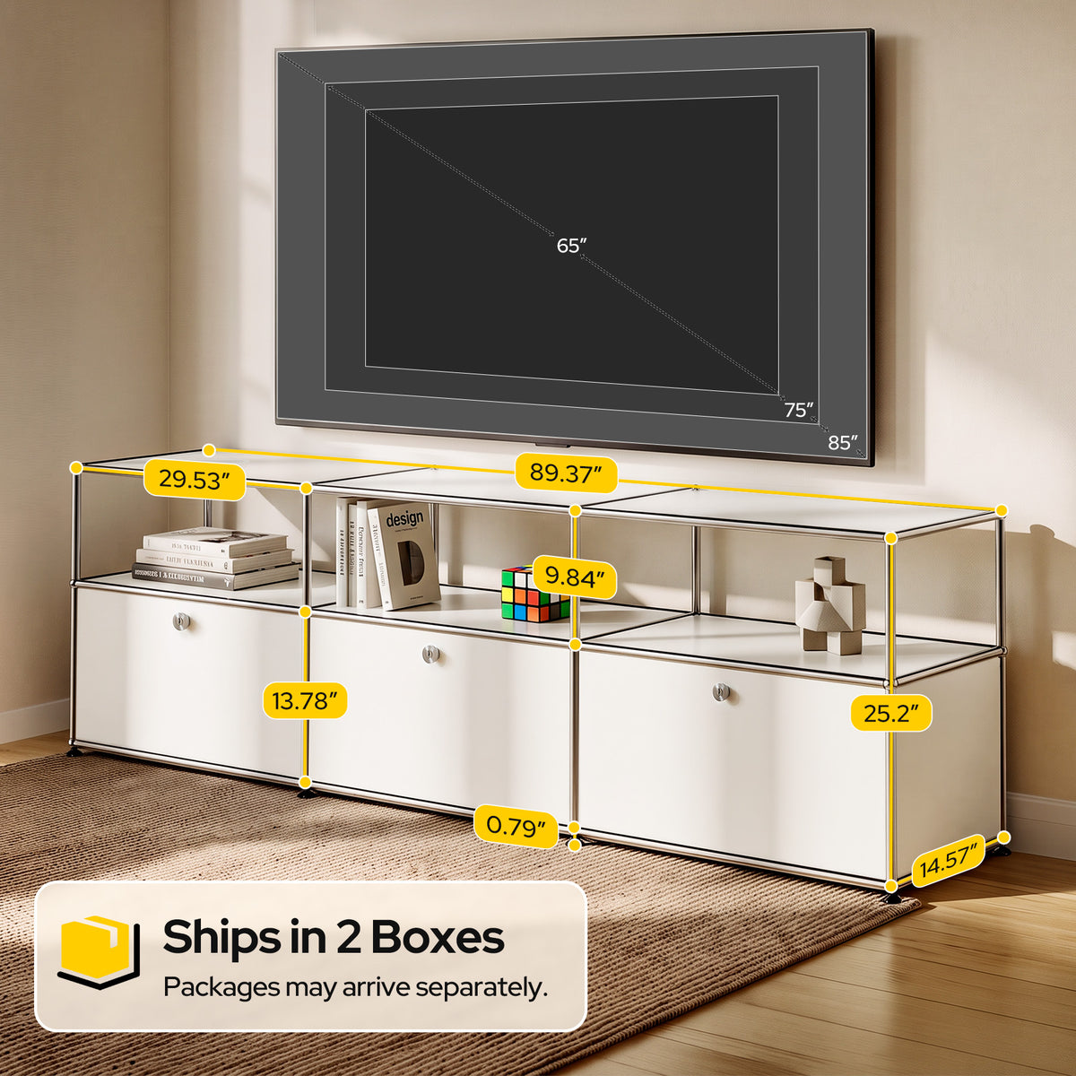 USM Haller Credenza C2A Replica & Dupe | Built-In Cable Management
