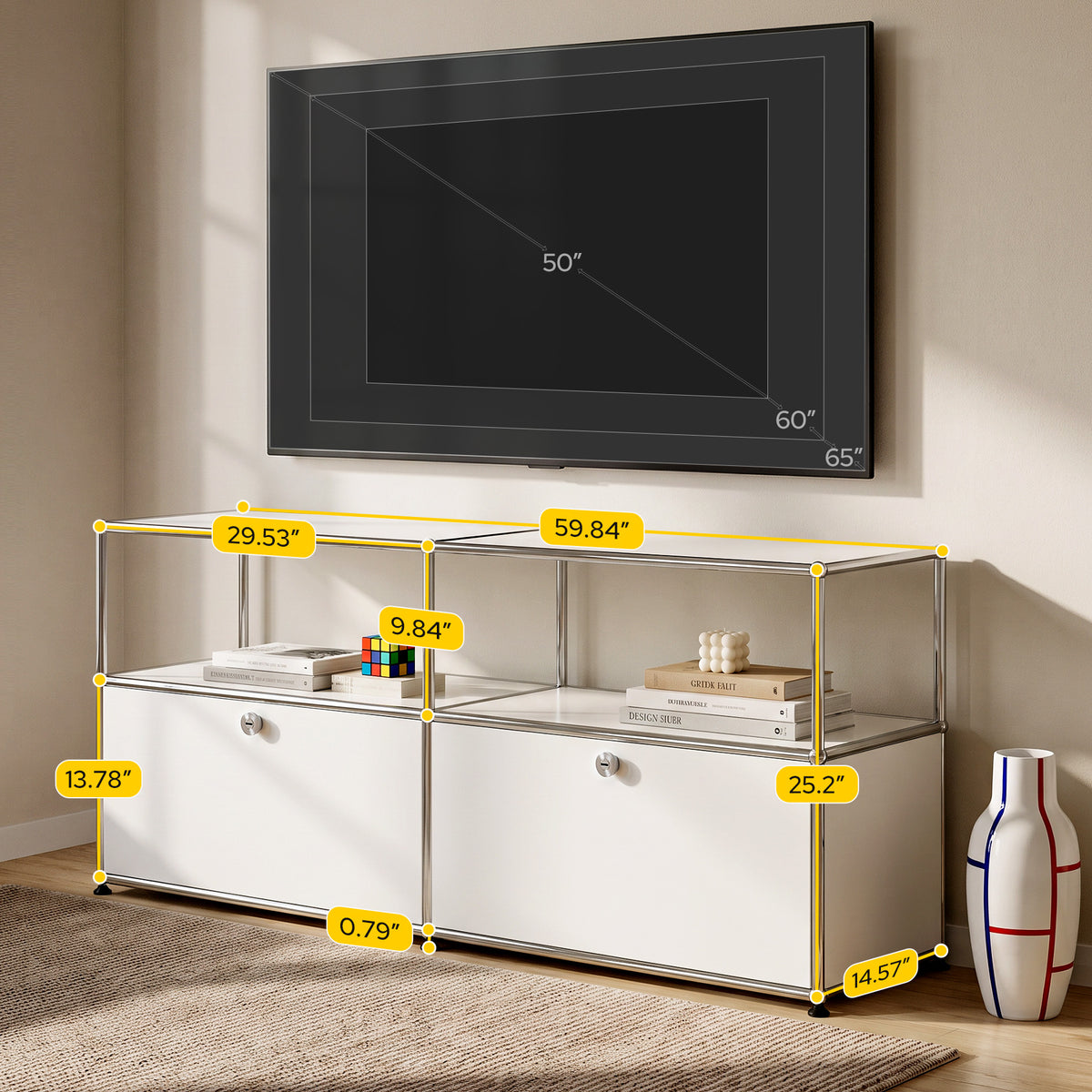 USM Haller Credenza C2A Replica & Dupe | Built-In Cable Management