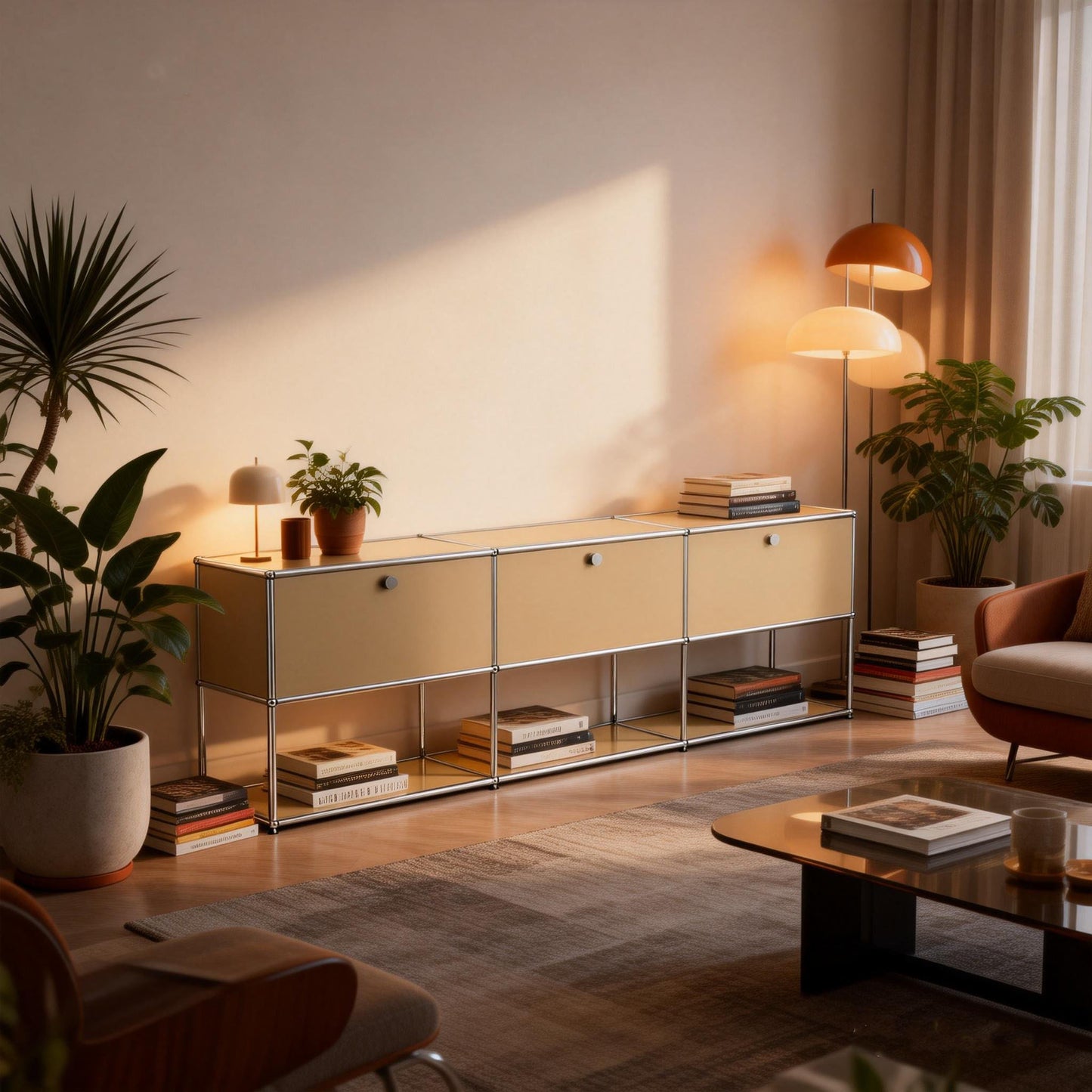 Modular Storage Cabinet Credenza F2 Inspired by USM Haller | FHSLIFE