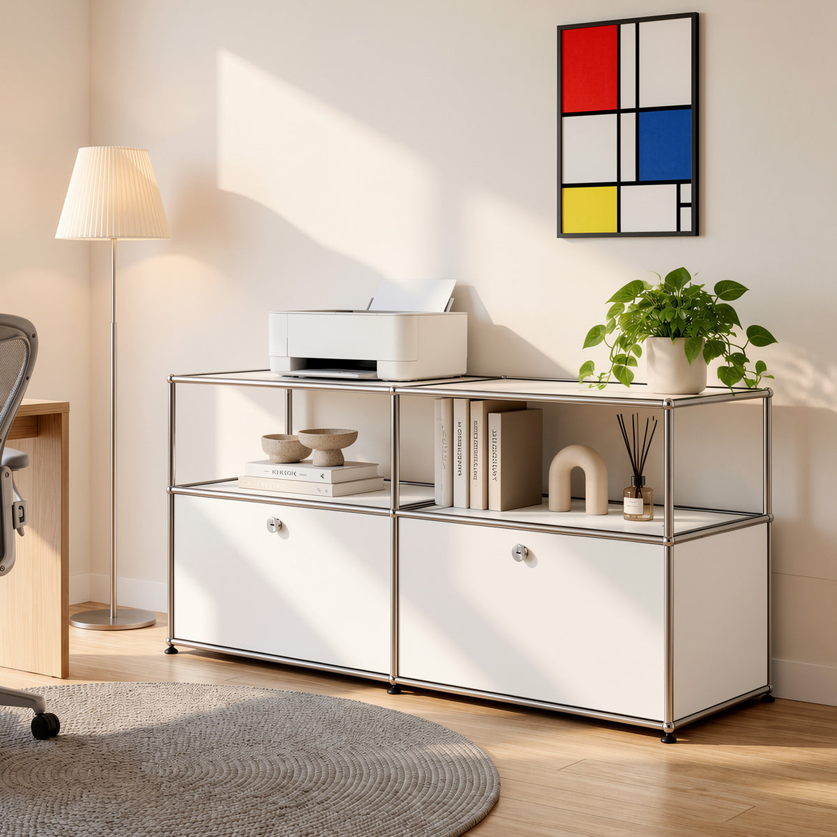 USM Haller Credenza C2A Replica & Dupe | Built-In Cable Management