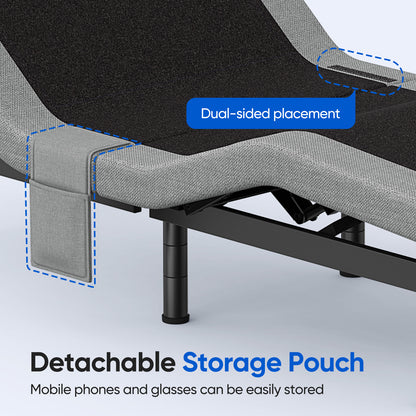 Twin Split King Size Adjustable Bed Base Frame with Massage | FHSLife