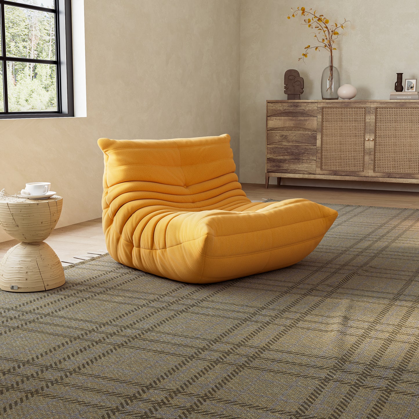 Fireside Lounge Chair Inspired by Michel Ducaroy