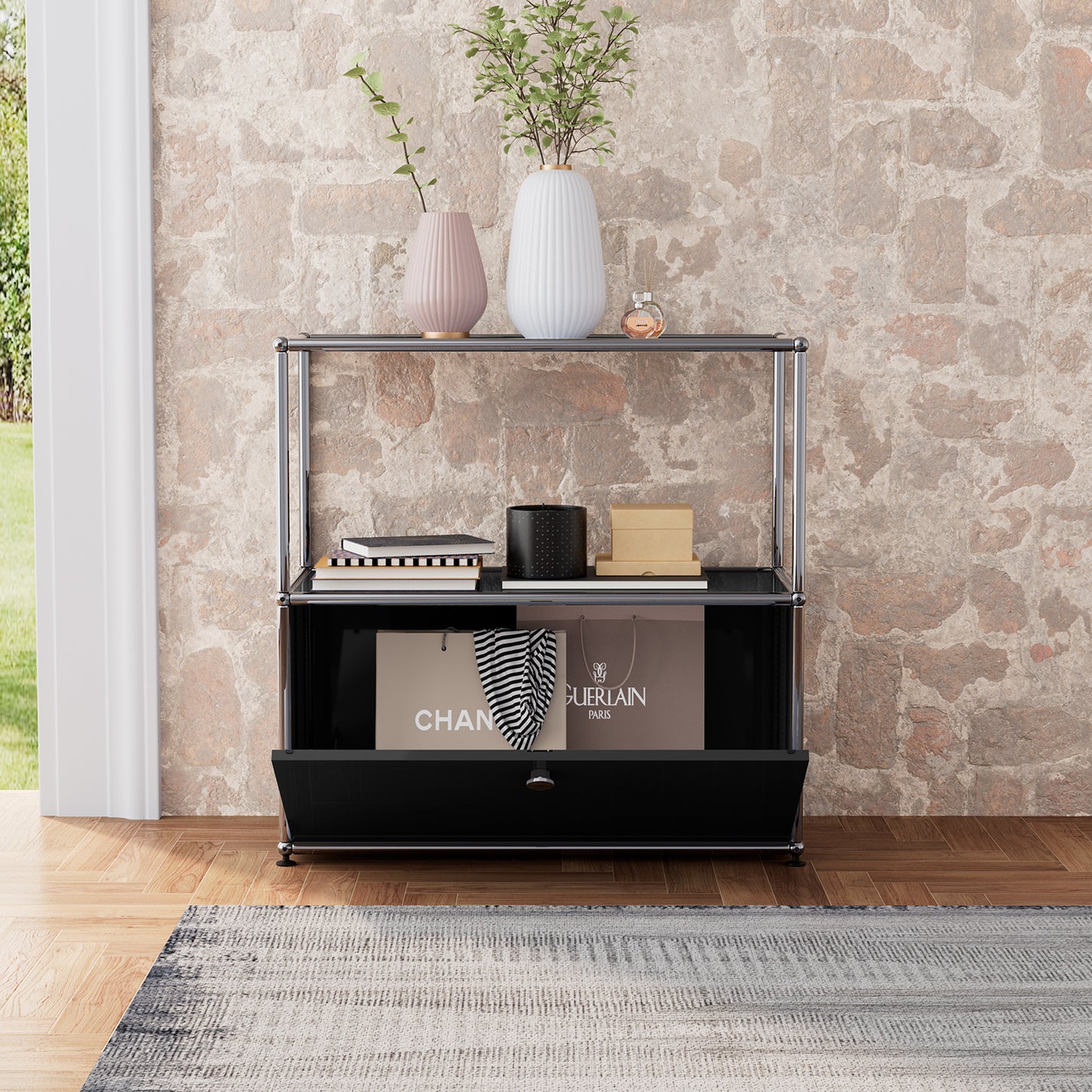 USM Haller P2 Bedside Table Storage Cabinet Replica