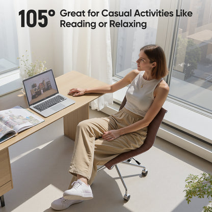 Ribbed Genuine Leather Eames Armless Executive Swivel office chair