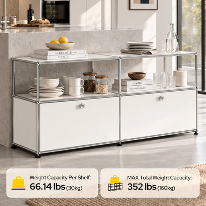 USM Haller Credenza C2A Replica & Dupe | Built-In Cable Management